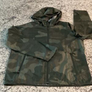 all in motion Olive Green Hooded Jacket with Light Lining
